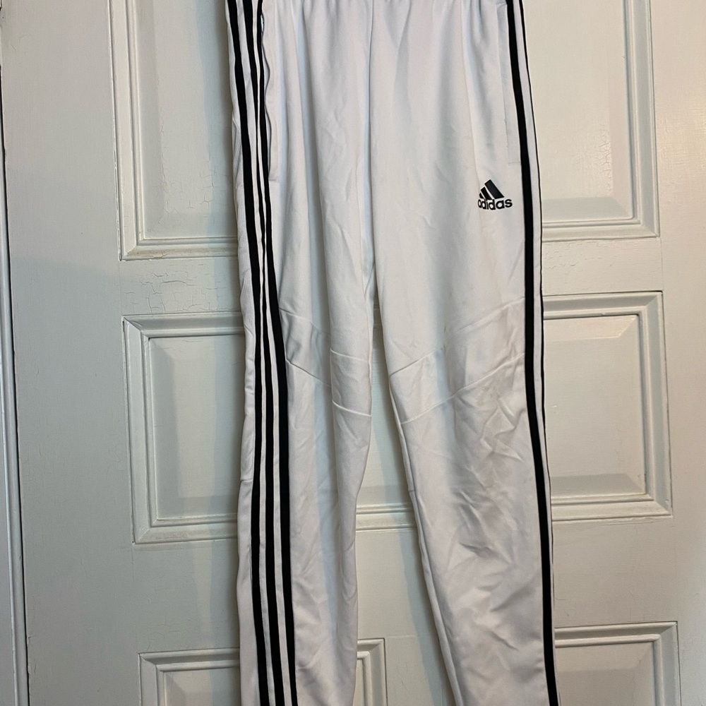 White adidas pants